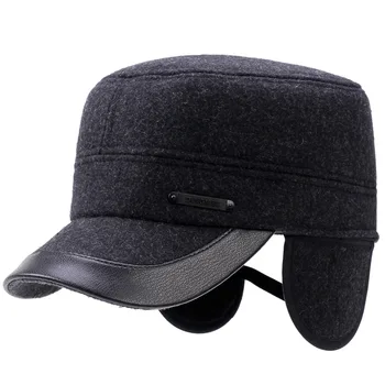 Шляпа, мужские шапки с большим обхватом головы, осенне-зимняя утолщенная теплая кепка с утиным язычком, спортивные плоские кепки на открытом воздухе, бесплатная доставка