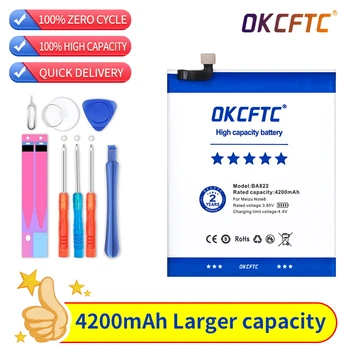 OKCFTC Новый оригинальный аккумулятор BA822 емкостью 4200 мАч для аккумуляторов мобильных телефонов Meizu Note 8 Note8 M822H M822Q