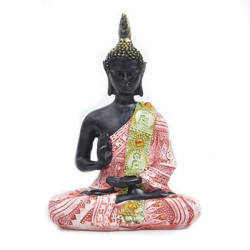 Антикварная Статуя Будды, Скульптура из смолы, Подарок для верующих в Буддизм, Семейный Орнамент, Ремесла, Аксессуары для стола для Медитации, Украшение дома