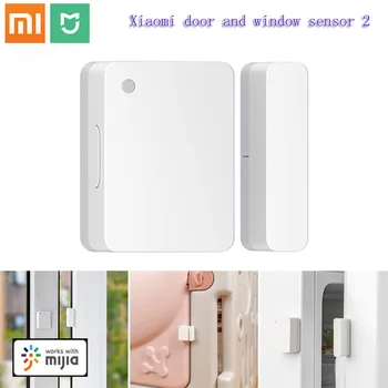 Оригинальный Xiaomi Mijia Датчик окна Двери 2 Bluetooth 5.1, Набор режимов запуска и сигнализации Вдали от дома С использованием Mi gateway