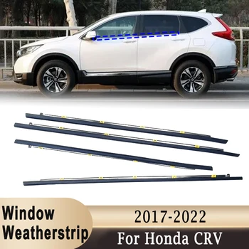 Уплотнительный ремень для уплотнителя Наружного стекла 4шт Для Honda CRV 2017-2022, Молдинг для оконных дверей, Отделка, Уплотнение Спереди И сзади, Хром