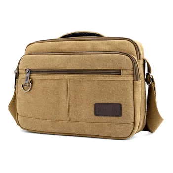 Ретро Холщовая сумка, мужская сумка через плечо, легкая дорожная сумка для путешествий на открытом воздухе, большая вместительная расширяющаяся Ретро-сумка-мессенджер