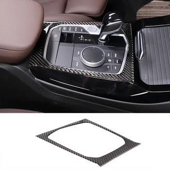 Рамка Центральной панели управления для BMW X3 G01 2022, Декоративная наклейка из Мягкого Углеродного волокна, Аксессуары для модификации интерьера