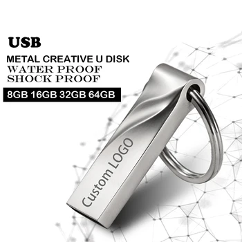 USB флэш-накопители 128 гб mini usb flash металлическая ручка диск с логотипом pendrive stick флэш-карта памяти 32 ГБ/8 ГБ/4 ГБ/16 Гб/128 ГБ