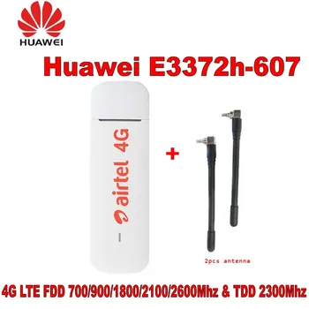 Оригинальная разблокировка HUAWEI E3372 E3372h-607 150 Мбит/с 4G LTE USB модем плюс поддержка порта с двумя антеннами