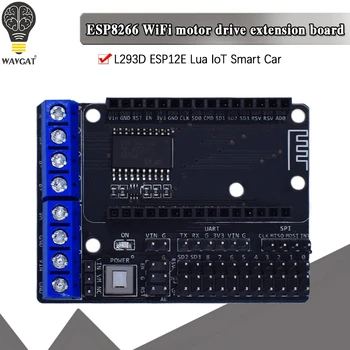 NodeMCU Моторная защитная плата L293D для ESP-12E от ESP8266 esp 12E комплект diy rc игрушка wifi rc умный автомобиль с дистанционным управлением