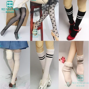 Аксессуары BJD для 1/3 1/4 1/6 куклы BJD SD DD, модные кружевные чулки, сетчатые носки, кружевные носки