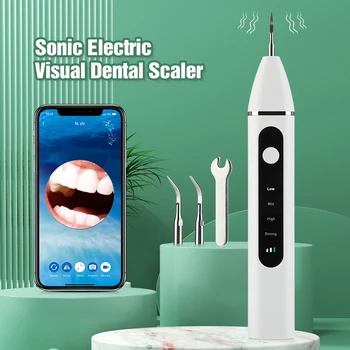 HD Камера Звуковой Электрический визуальный стоматологический скалер Средство для Чистки зубов Удаление зубного налета, зубного камня Инструменты Для отбеливания зубов