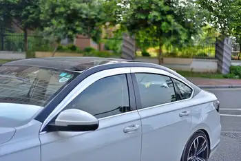Хромированный Дверной Козырек, Дефлектор Бокового окна, Солнцезащитный Козырек от Дождя, Серебристые Карнизы для Volkswagen Lavida E005 2019