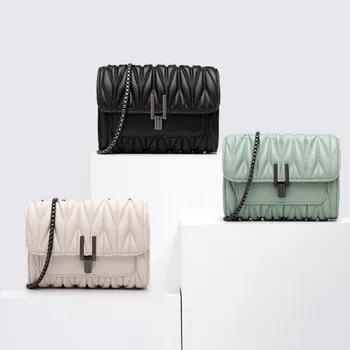 2022 новая женская сумка-мессенджер с цепочкой, корейская версия модной сумки, дикий шик, индивидуальность, небольшая посылка