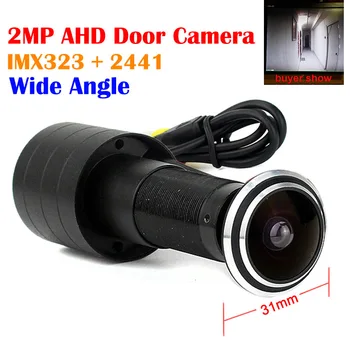 2MP IMX323 + 2441 Датчик 1080P Дверной Глазок AHD Мини-Глазок Рыбий Глаз Камера 170 Градусов Широкоугольный Размер 31 мм Объектив CCTV Cam