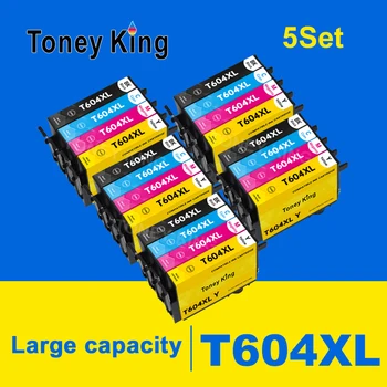 Toney King НОВЫЙ Совместимый Чернильный Картридж T604 Для EPSON 604 T604XL 604XL Expression Premium XP4200 XP4205 Wrokforce WF2930 WF2950