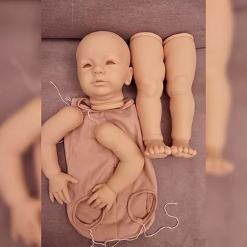 28 Дюймов Неокрашенный Комплект для Перерождения DIY Мягкие Виниловые детали для куклы DIY с Тканевым Корпусом