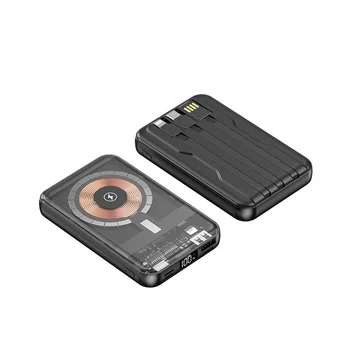 20000 мАч Магнитное Qi Беспроводное Зарядное Устройство Power Bank для iPhone 12 13 14 Pro Max 14Plus Mini Powerbank с кабелем для Xiaomi Samsung