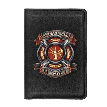 Высококачественная Обложка для паспорта Brave 343 Firefighter из искусственной кожи Для Мужчин И Женщин, держатель для удостоверения личности, чехол для кредитной карты, Дорожный бумажник для паспорта