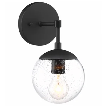 Настенный светильник Gracelyn в матово-черных лампах наружного RGB-освещения для 