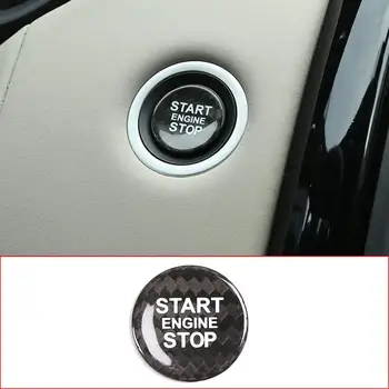 Для Land Rover Discovery Sport Discovery 5 Range Rover Evoque/Vogue Настоящая крышка кнопки включения двигателя автомобиля из углеродного волокна
