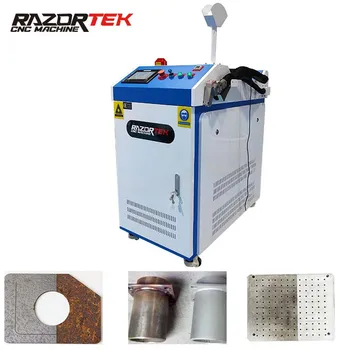 Портативная волоконно-лазерная чистящая машина Razortek, алюминиевое колесо для лазерной чистки
