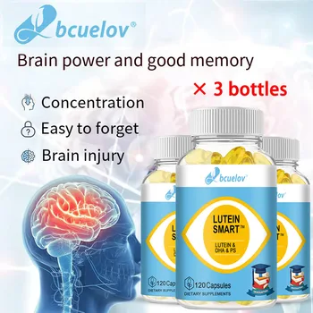 Bcuelov Ноотропные капсулы с высоким IQ Улучшают память, концентрацию внимания, нервную энергию и IQ, ментальную силу, поддерживают здоровье зрения