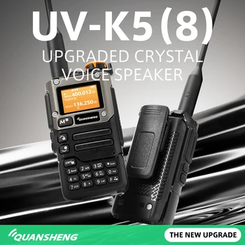 Quansheng UV-K6 Двухстороннее Радио Walkie Talkie с USB-зарядным кабелем TYPE C 10 Каналов Двухдиапазонная Ветчина Дальнего Действия для Улицы