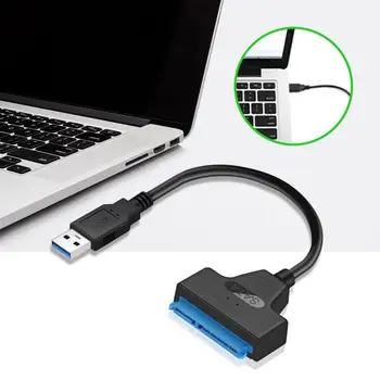 Кабель для жесткого диска Быстрая Передача, Антистатическая Горячая замена USB2.0 USB3.0 Type-C на SATA Plug Play, кабель-адаптер SSD для Windows