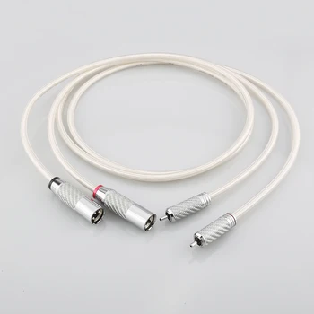 Audiocrast A26 Пара Посеребренных RCA-XLR Балансных аудио-Соединительных кабелей типа 